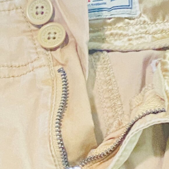 Abercrombie & Fitch Light Yellow Cargo Pants – Made in India - Size 31 - Picture 9 of 17
